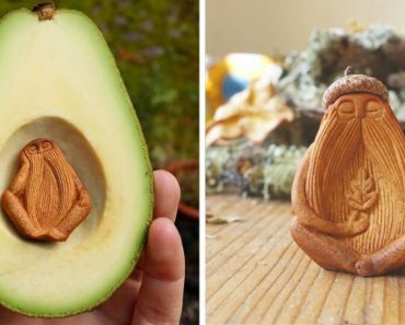 Artist Carves Avocado Pits Into Magical Forest Creatures